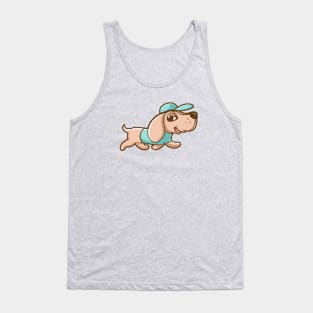 Dog with happy face Tank Top